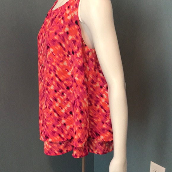 Colorful Bright Pink and Orange layered tank large - Picture 4 of 7